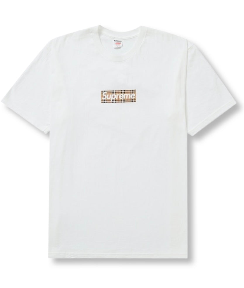 Black and white supreme shirt online