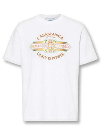 Casablanca Unity Is Power T-Shirt White/Mutlicolor