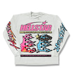 Hellstar Pixel Long Sleeve T-Shirt White