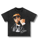 Pop Smoke Graphic T-Shirt Washed Black