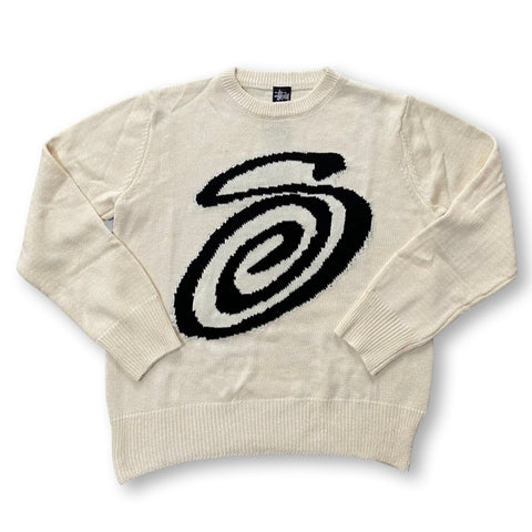 Stussy Curly S Knit Cream