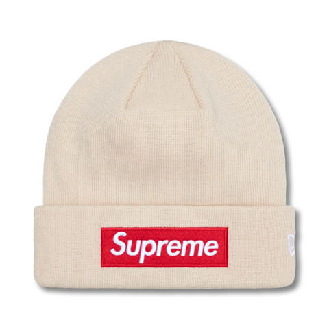 Supreme New Era Box Logo Beanie (FW24) Stone