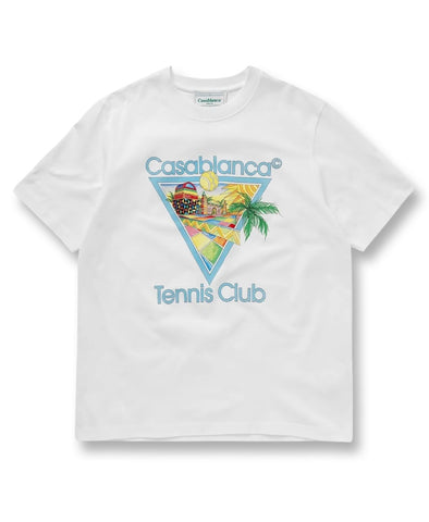 Casablanca Afro Cubism Tennis Club T-Shirt White/Mutlicolor