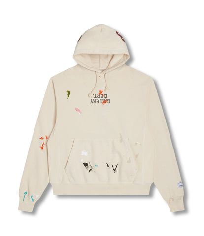 Gallery Dept. G-Patch Fucked Up Logo Hoodie Cream