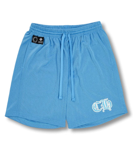 Chrome Hearts Sport Mesh College-Short Blue