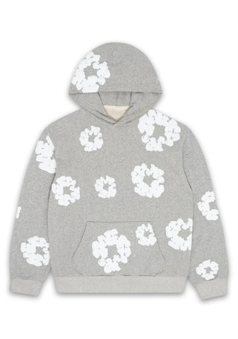 Denim Tears Hoodie The Cotton Wreath Grey