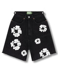 Denim Tears Cotton Wreath Jeans Shorts Black