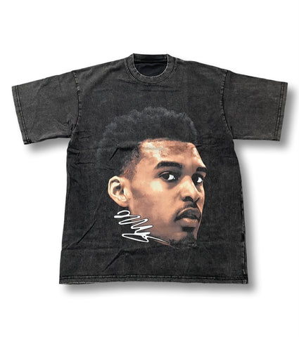 Victor Wembanyama Big Face Graphic T-Shirt Washed Black