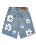 Denim Tears The Cotton Wreath Jeans Shorts Blue