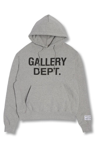 Gallery Dept. Center Logo Hoodie Grey