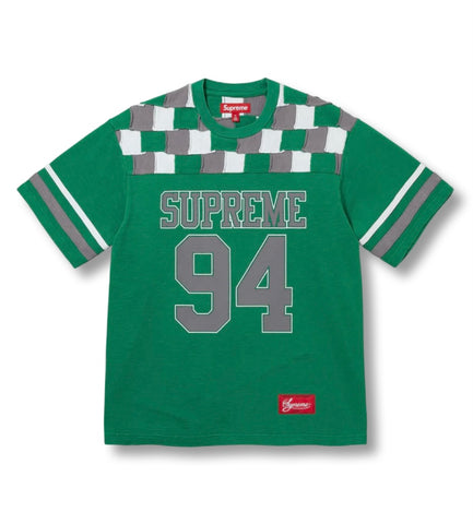 Supreme Patchwork Yoke Football Top Green