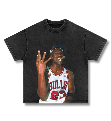 Michael Jordan Graphic T-Shirt Washed Black