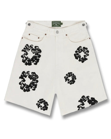 Denim Tears The Cotton Wreath Jeans Shorts White