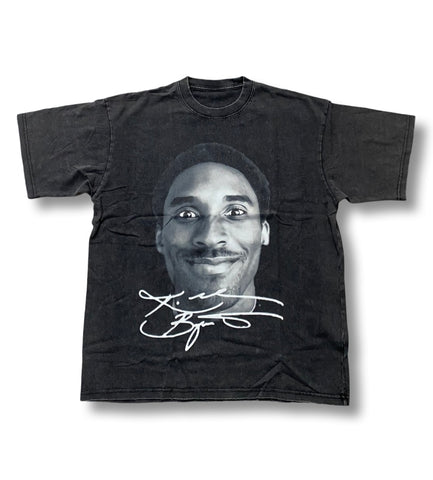 Kobe Bryant Big Face Graphic T-Shirt Washed Black