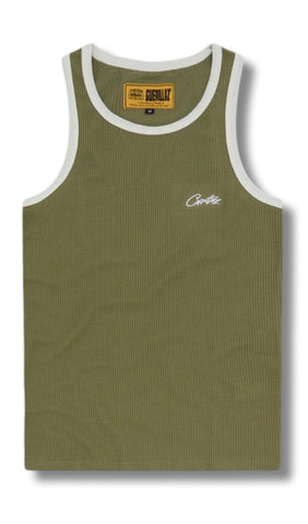 Corteiz Contrast Allstarz Tank Top Khaki