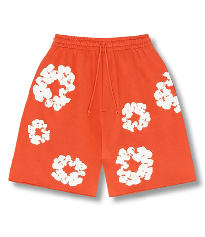 Denim Tears The Cotton Wreath Shorts Orange