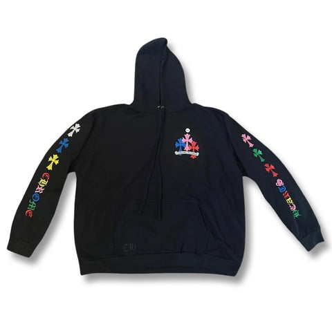 Chrome Hearts Multi Color Cross Hoodie