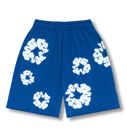 Denim Tears The Cotton Wreath Shorts Royal Blue