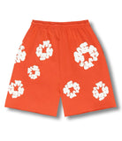 Denim Tears The Cotton Wreath Shorts Orange