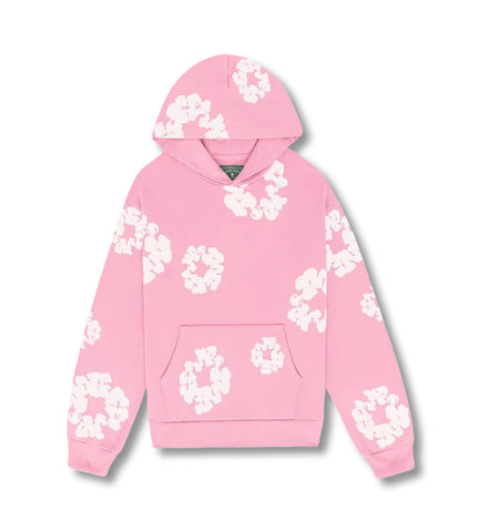 Denim Tears Hoodie The Cotton Wreath Pink