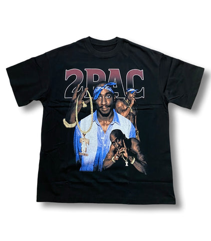 2PAC Graphic T-Shirt Black