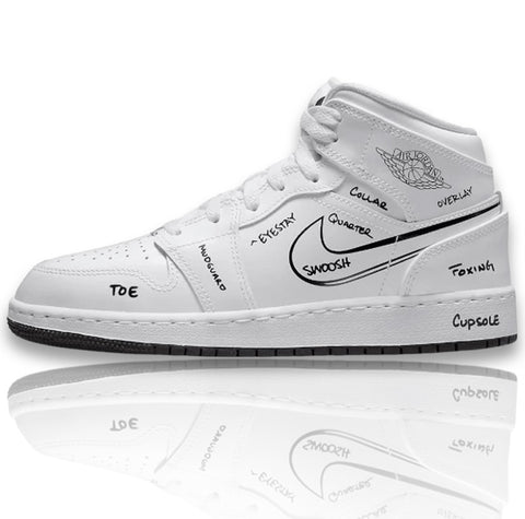 Air Jordan 1 Mid Schematic (GS)