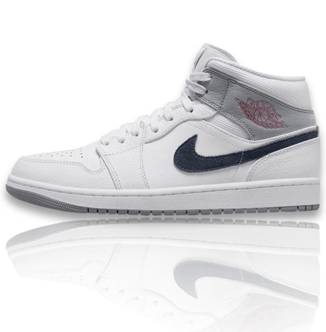 Air Jordan 1 Mid Paris White