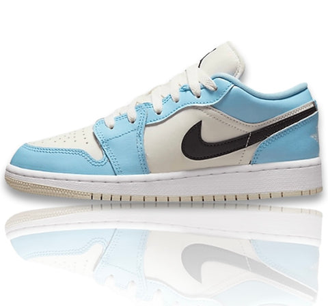 Air Jordan 1 Low Ice Blue Black (GS)