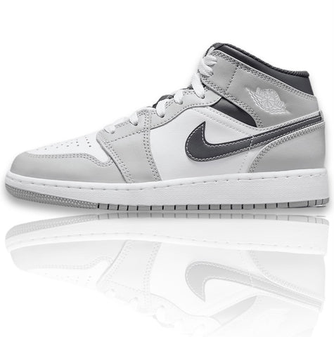 Air Jordan 1 Mid Light Smoke Grey (GS)