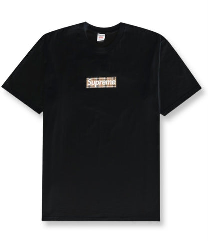 Supreme Burberry Box Logo T-Shirt Black